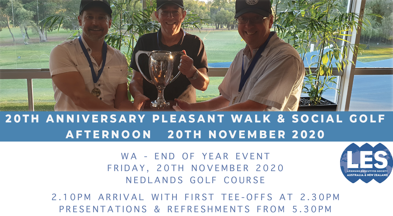 20th Anniversary Pleasant Walk & Social Golf Afternoon